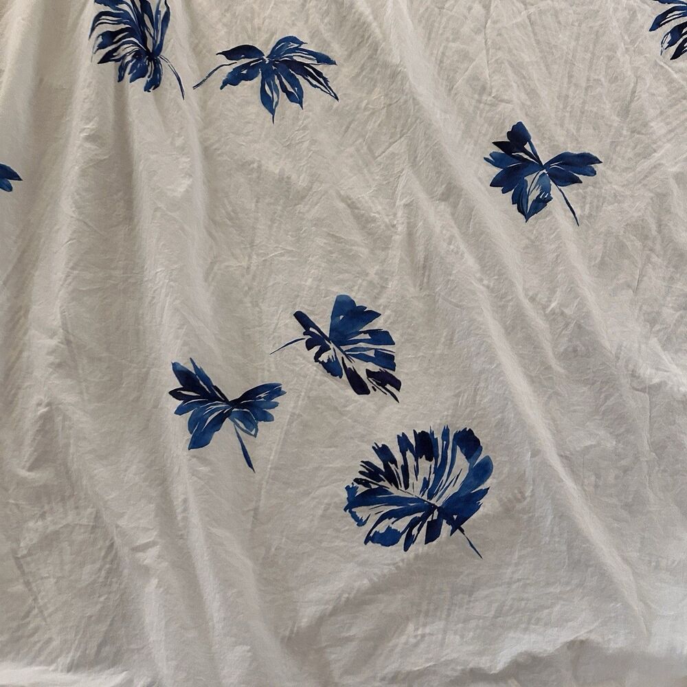 Yves Delorme Florida Duvet Cover Queen 100% Cotton 87x99 + Shams Palm - Picture 3 of 13